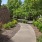 a path with trees and plants on the side
